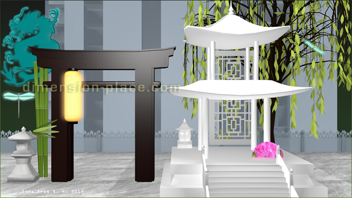 3D asia scene